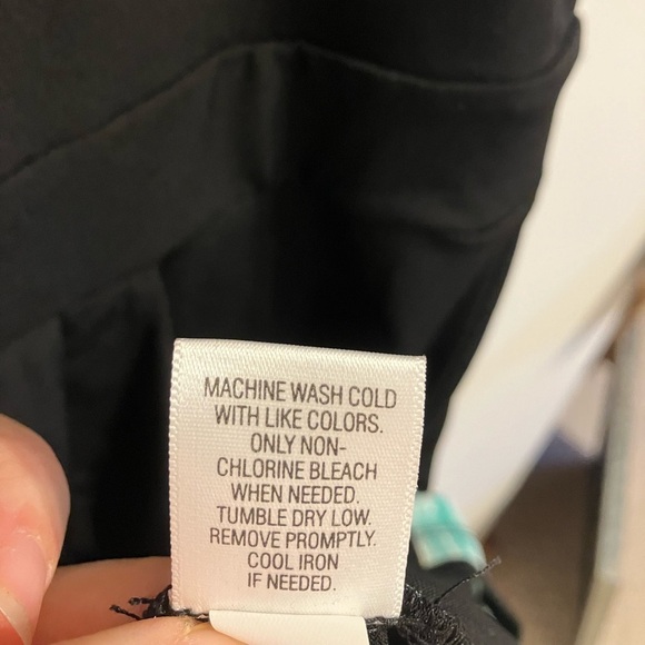 Apt 9 Faux-Wrap Sleeveless Black and green Dress Womens size Petit XL - Picture 11 of 14